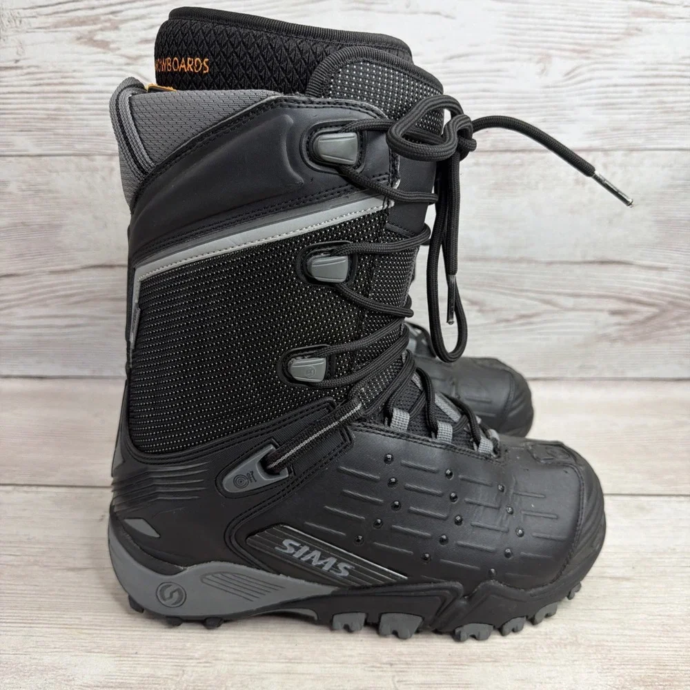 Vintage 2008 SIMS WRATH Snowboard Boots US Men's SIze 10 Excellent!